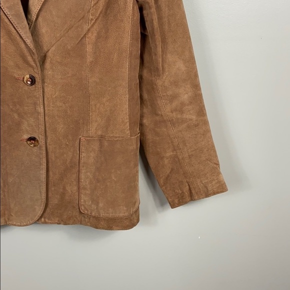 Vintage Suede Leather Blazer size 12(m/l) - Picture 9 of 16